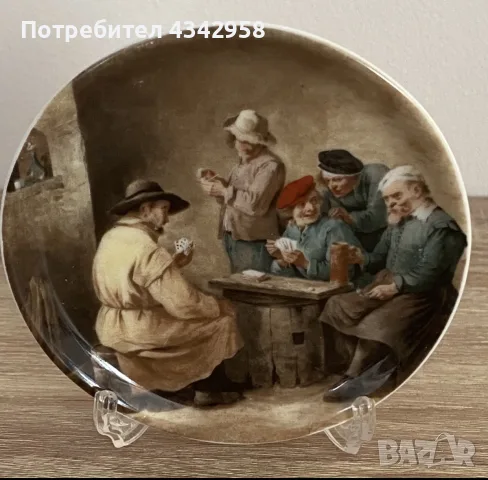 23 бр. винтидж порцеланови подложки Schwarzenhammer – живописни репродукци. 1950-те г., снимка 2 - Други ценни предмети - 55678070