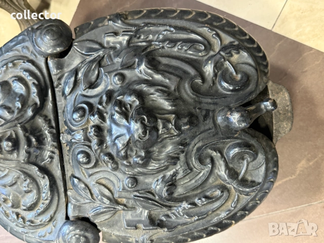 Стар бароков "мангал" / "кофа" за въглища. №8080, снимка 6 - Антикварни и старинни предмети - 54080156