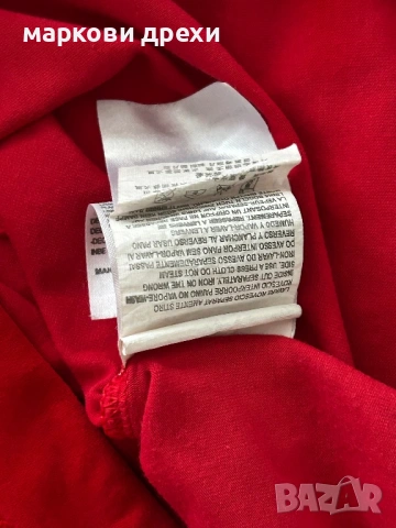 Louis Vuitton Red Pearl Detail Oversize T-shirt S, снимка 13 - Тениски - 54336147