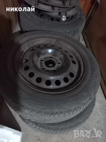 продавам зимни гуми Michelin(195/65 R15) и джанти, снимка 2 - Гуми и джанти - 55356896