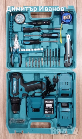 Чисто нов! Винтоверт Makita 36V, 2 батерии и куфарче с инструменти
