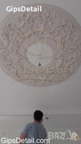 Гипсова розета , снимка 3 - Декорация за дома - 54156780