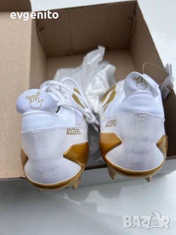 Adidas Adizero Electric White/Gold футболни маратонки размер 45.5, снимка 6 - Маратонки - 54391266