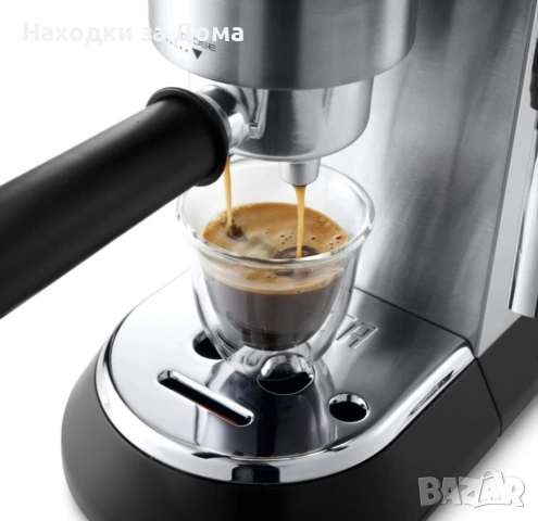 Еспресо машина DeLonghi Dedica Style EC 685, 15 bar, 1350 W, Slim, Инокс, снимка 4 - Кафемашини - 54704902