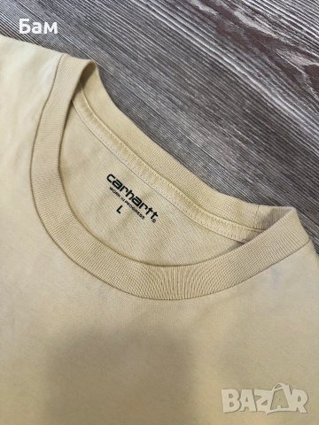 Оригинална мъжка тениска Carhartt Chase T-Shirt размер Л, снимка 4 - Тениски - 55048618