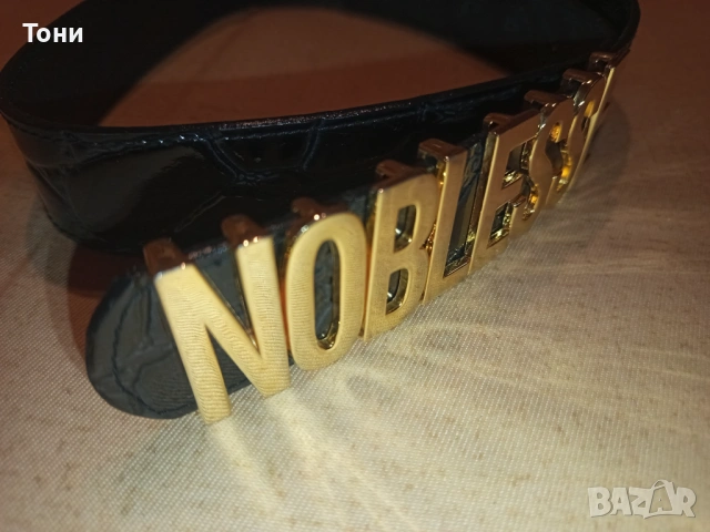 NOBLESSE Оригинал Нов Дамски Стилен Кожен Колан 95см., снимка 4 - Колани - 54393594