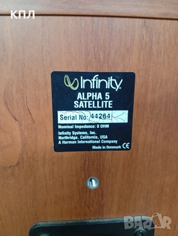 Тонколони INFINITY Alpha-5, снимка 9 - Тонколони - 54135091