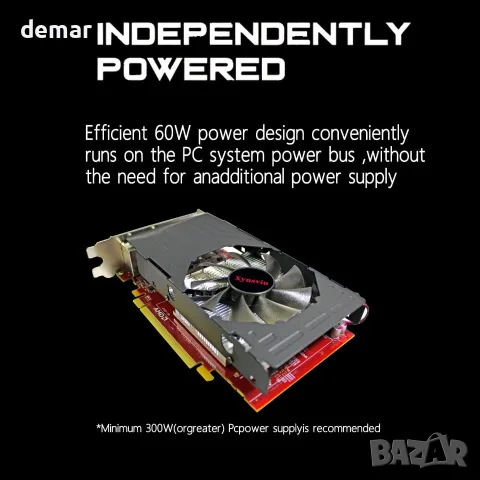 Видеокарта AMD Radeon R7 350 2GB с 6 HDMI изхода, снимка 3 - Видеокарти - 55330361