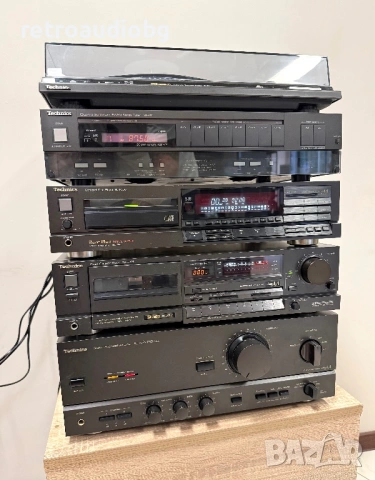 🔈Ретро аудио система - сет TECHNICS class AA - усилвател, сд плеър, дек, тунер и грамофон🔈, снимка 3 - Аудиосистеми - 54745968