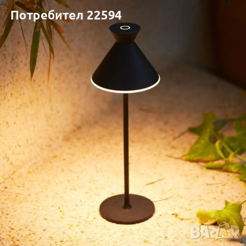 LED акумулаторна регулируема настолна лампа димируема височина 2CCT 3000/6000K USB-C – Черна, снимка 2 - Настолни лампи - 54901574