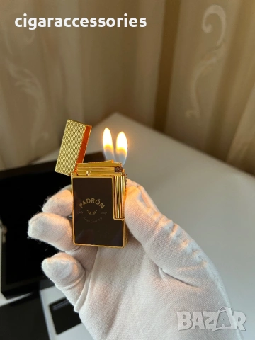S.T. Dupont Ligne 2 Padron оригинал запалка двоен пламък пълен комплект