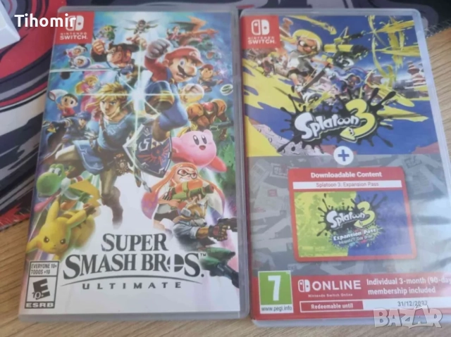 Splatoon 3(50e) и Super Smash Bros Ultimate(60e)