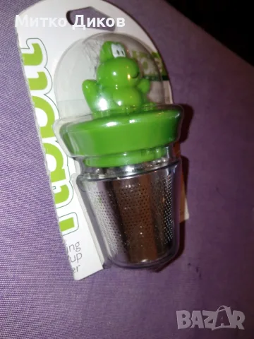 Joie Ribbit Frog Floating Stainless steel Loose Leaf Tea Cup Infuser за чай приготвяне нов, снимка 2 - Други - 55568698