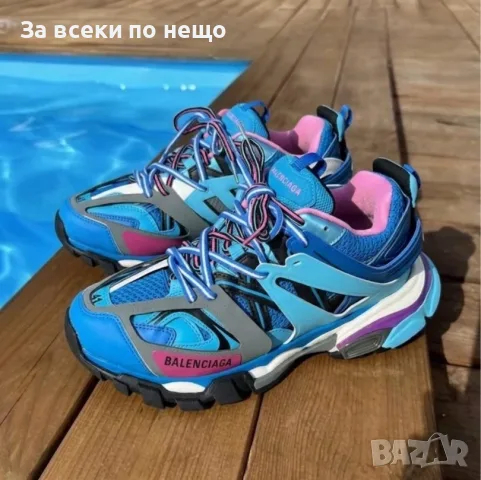 Balenciaga Track Light Blue/Pink Унисекс👟Дамски Маратонки👟Мъжки Спортни Обувки Код ch75, снимка 2 - Маратонки - 55482140