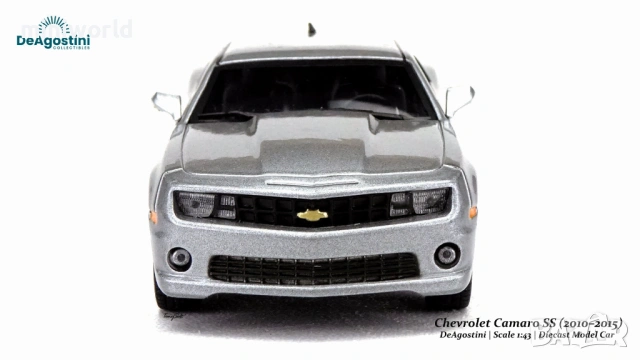 Chevrolet Camaro SS 2010 - мащаб 1:43 на DeAgostini моделът е нов в блистер, снимка 4 - Колекции - 54441152