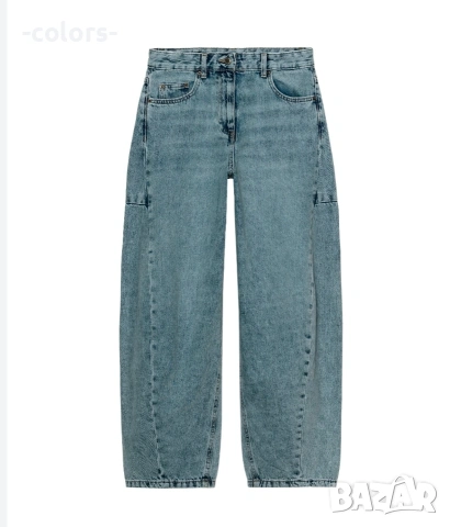Дънки barrel fit Zara, снимка 3 - Дънки - 54577624