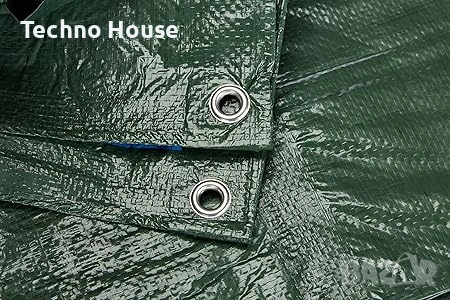 CAO Outdoor Полиетиленов брезент 80 г/м² с подсилени ъгли и метални капси 4 x 3 м, снимка 3 - Други - 54251759