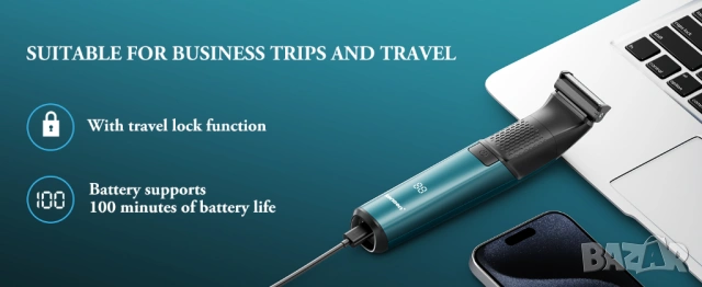 Tример 2в1 за тяло и брада водоустойчив Kensen Series S15 - НОВ, снимка 3 - Тримери - 54094342