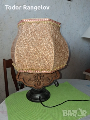 Винтидж лампа в рустик стил, снимка 2 - Настолни лампи - 54252515