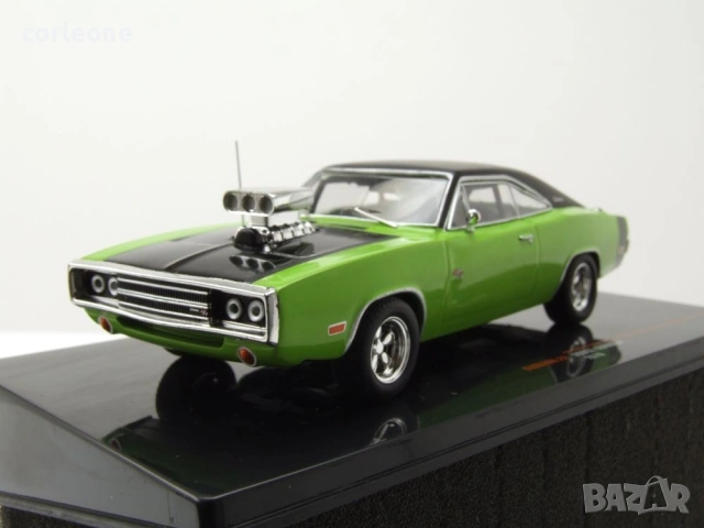 Dodge Charger R/T 1970 - мащаб 1:43 на ixo models моделът е нов в PVC дисплей-кейс
