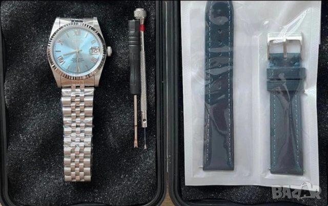 Seiko NH35 Mod Jubilee 36mm (Rolex Datejust Homage), снимка 9 - Мъжки - 54641985