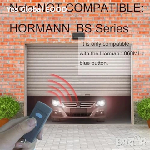 Дистанционно за гараж Hörmann 868MHz 1 бр, снимка 4 - Дистанционни - 54278671