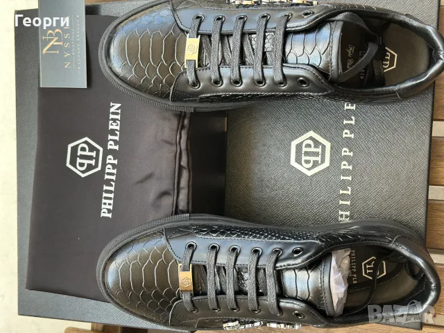 Philipp plein loro pianа мужки обувки, снимка 3 - Мокасини - 55683381