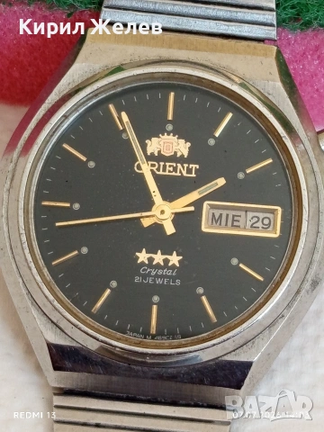 Колекционерски часовник ORIENT Crystal рядък работи 40072, снимка 2 - Мъжки - 55187171