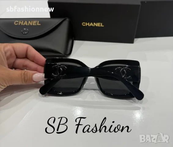 Chanel черни очила с лого, снимка 6 - Слънчеви и диоптрични очила - 55468216