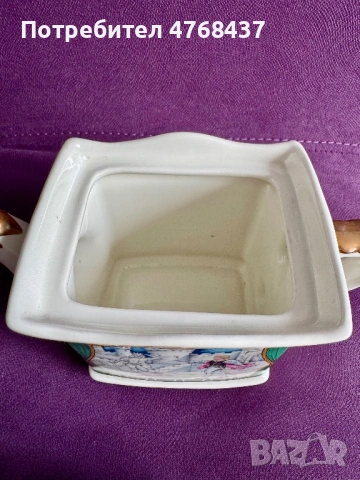 Порцелан. Порцеланов чайник Sadler England “Hamlet”-коллекционерский., снимка 4 - Декорация за дома - 53992816