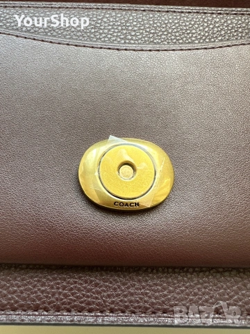 Дамска чанта Coach Tabby Shoulder Bag 26 в кафяв цвят, снимка 6 - Чанти - 54241647