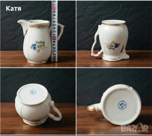 Ретро българска порцеланова кана , снимка 2 - Чаши - 55533003
