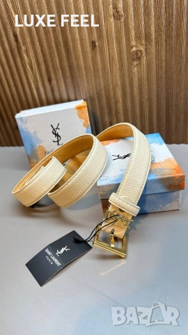 YVES SAINT LAURENT ⚜️ Естествена Кожа , снимка 5 - Колани - 54743976