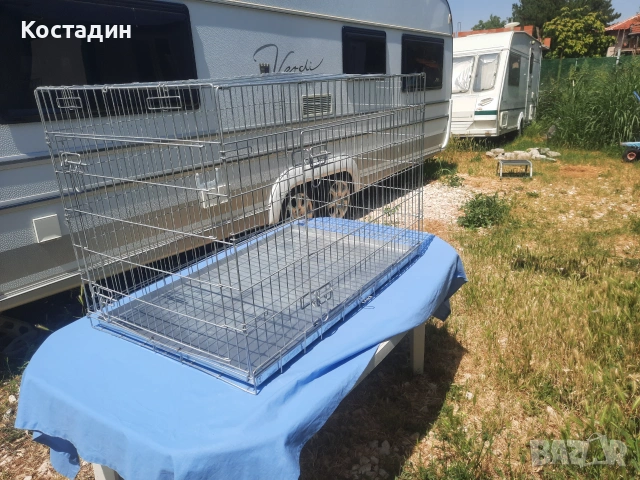 Клетка за куче farmcompany pet сгъваема тежко товарна  с две врати, снимка 2 - За кучета - 55110177