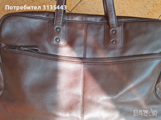 Продавам голяма чанта от естествена кожа , снимка 2 - Чанти - 54675601