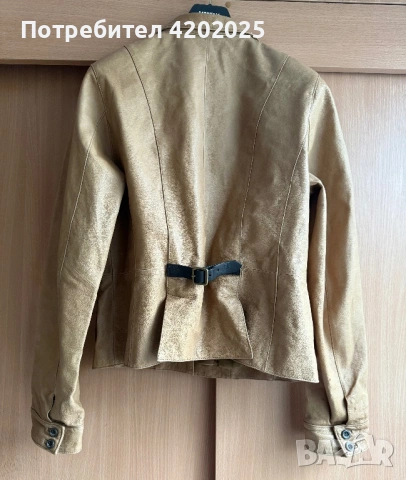 Уникално дамско кожено яке 100% естествена кожа Guess Liu Jo Moschino Michael Kors, снимка 6 - Якета - 54272617