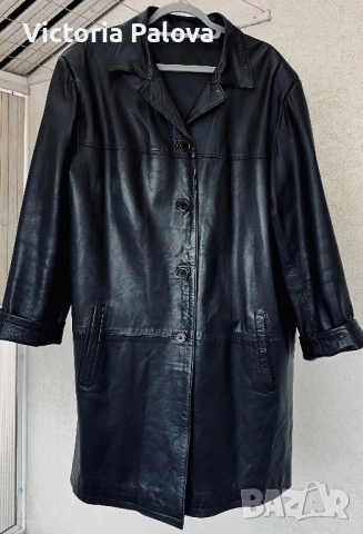 Луксозно пролетно яке/манто от мека агнешка кожа, снимка 10 - Якета - 53981857