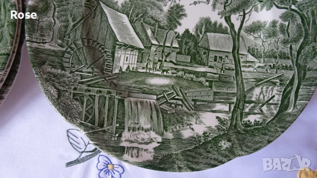 Чинии, чаши, чайник ”Watermill” Англия Johnson Brothers., снимка 6 - Сервизи - 53956066