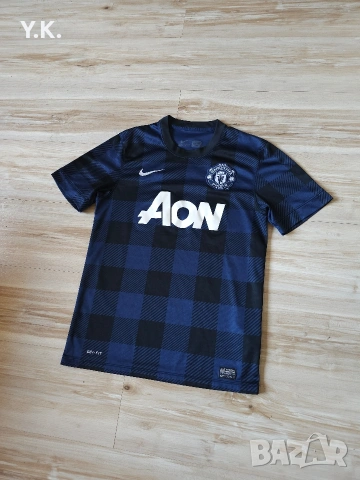 Оригинална мъжка тениска Nike Dri-Fit x F.C. Manchester United / Season 13-14 (Away), снимка 2 - Тениски - 55172351