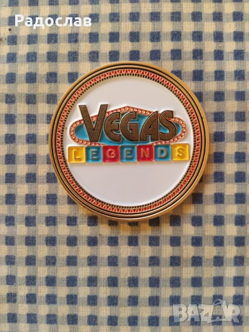 монета / бутон на дилъра Las Vegas, снимка 3 - Колекции - 54896224