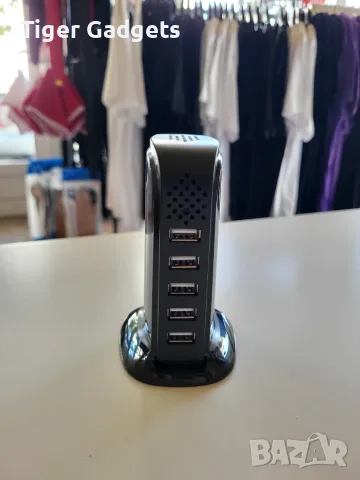 WiFi зарядна станция с вградена 1080P камера, 5×USB, Tuya Smart, Motion Detection, снимка 6 - Камери - 55562827