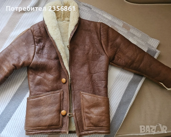 Детско кожухче естествена кожа