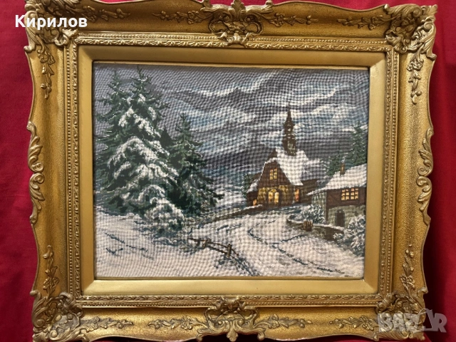 Гоблен “Зимен Параклис”!, снимка 2 - Гоблени - 54566520
