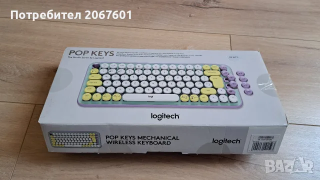 Механична клавиатура Logitech pop keys, снимка 4 - Клавиатури и мишки - 55338386
