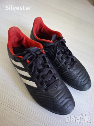 Черни футболни обувки / стоножки Адидас/ Adidas PREDATOR Traxion, номер 45.5, снимка 3 - Футбол - 54568512