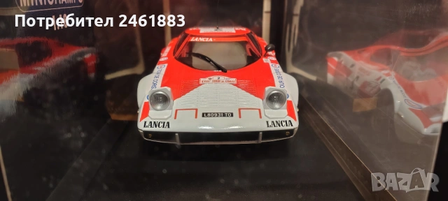1/18 Minichamps Lancia Stratos и IXO Ford Gran Torino колекционерски метални колички. Нови, снимка 2 - Колекции - 54844076