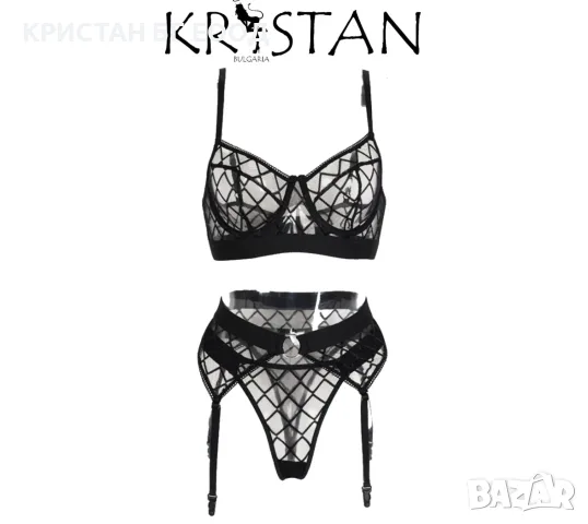 KRISTAN CHERRY комплект 3 части червен, снимка 4 - Бельо - 55663774