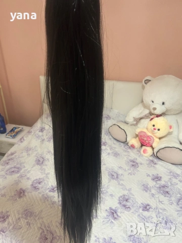 Естествена опашка -200 гр-70 см, снимка 4 - Аксесоари за коса - 54073592