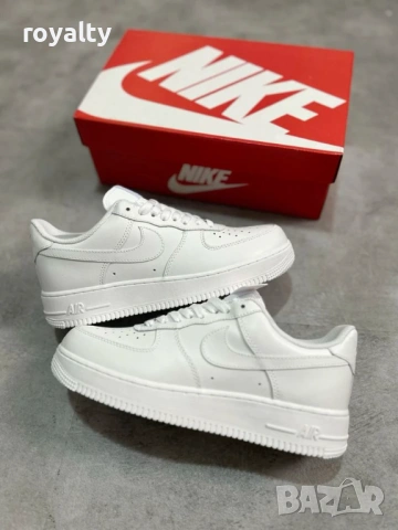 Nike Air Force 1 '07 Нови Бели Мъжки Маратонки 40-44 Номер Найк 