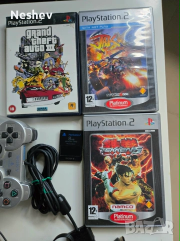 PS2 пълен комплект с хак и игри, снимка 2 - PlayStation конзоли - 54542510
